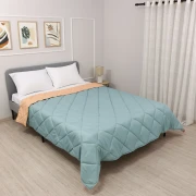 Thumbnail 3 of Pilotă de vară ușoară pentru pat de o persoană Elinor Aqua/Piersică 150/210 cm
