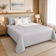 Thumbnail 4 of Двулицево одеяло Ноа Сиво 180/210 см